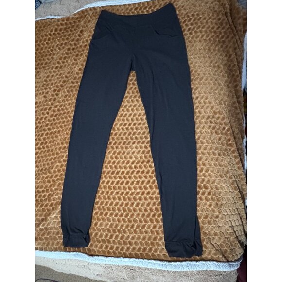 Lululemon Stretch French Terry Joggers Black 33" Inseam Pockets Size 6 - Picture 3 of 11